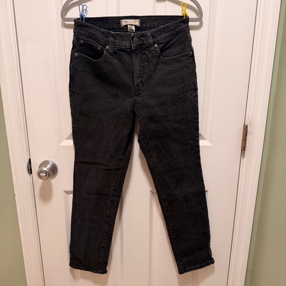 Madewell Mid-Rise Perfect Vintage Jean Lunar‎ Wash Black  26